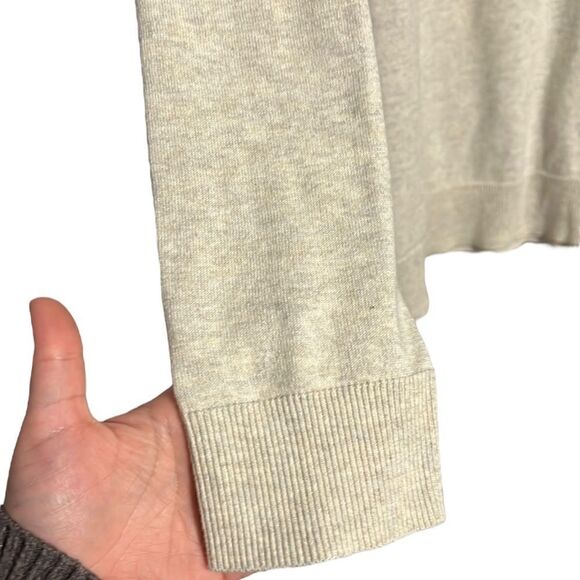 Crewneck Sweater Men’s XXL Tall Old Navy Gray Long Sleeve Pullover Cotton Blend - Picture 3 of 7